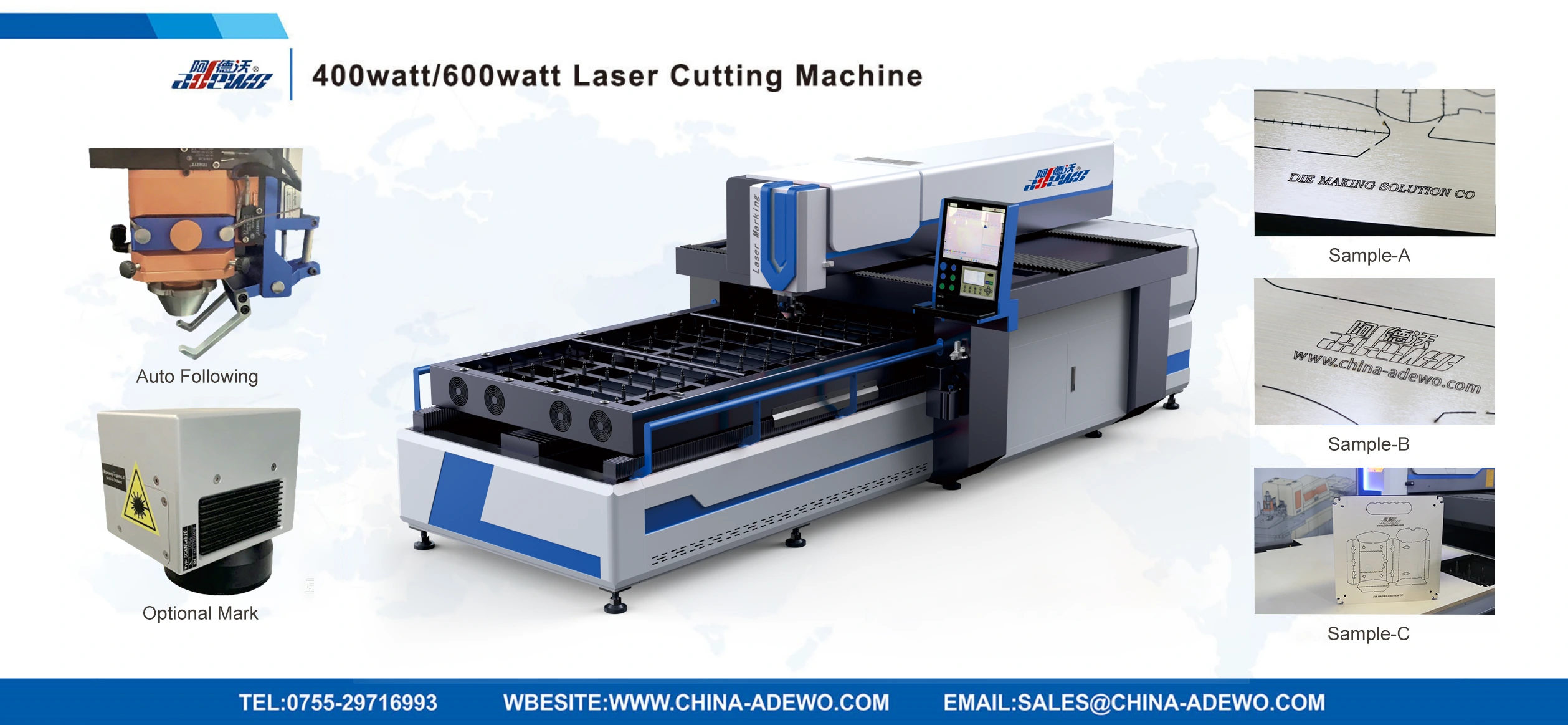 400watt / 600watt Produsen Mesin Laser Laser