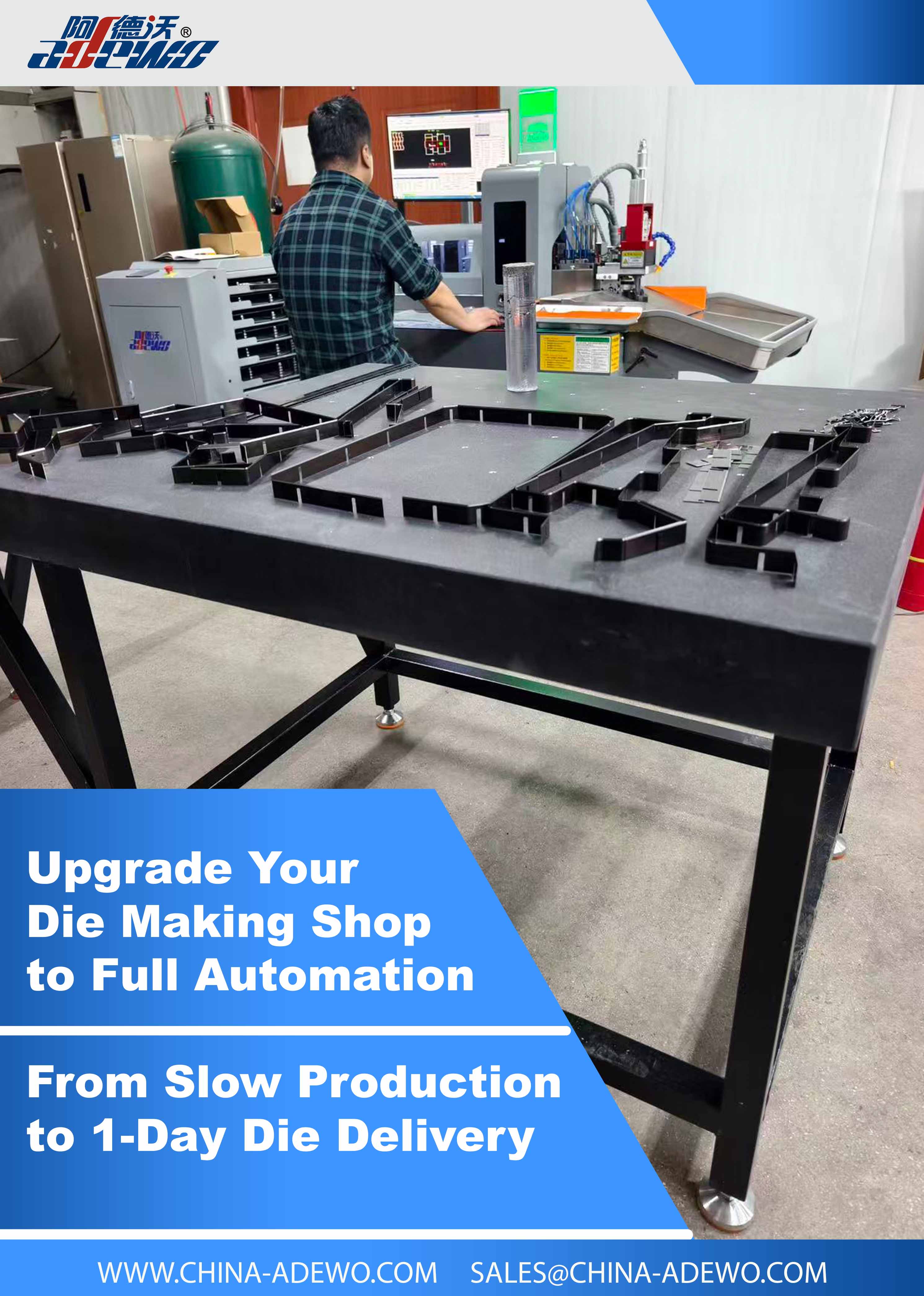 Packaging Die Maker Nggedhekake Kapasitas Produksi kanthi Mesin Bending Aturan Otomatis ADEWO lan Mesin Pemotongan Aturan