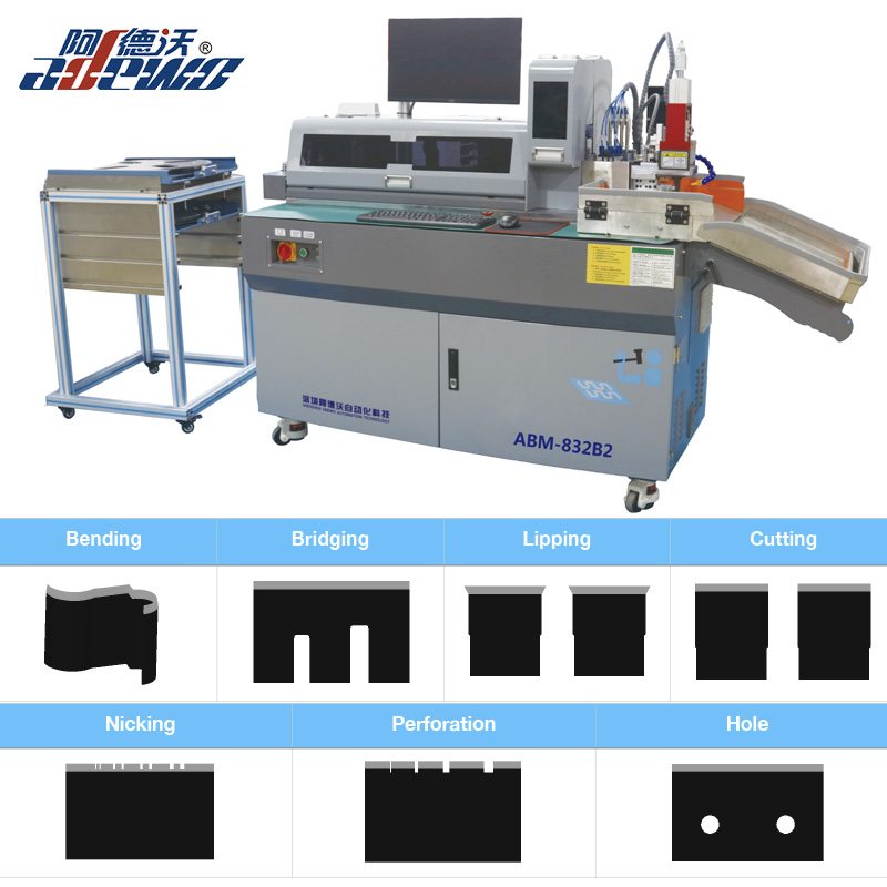 Corrugated Die Nggawe Papan Mesin Bender Otomatis