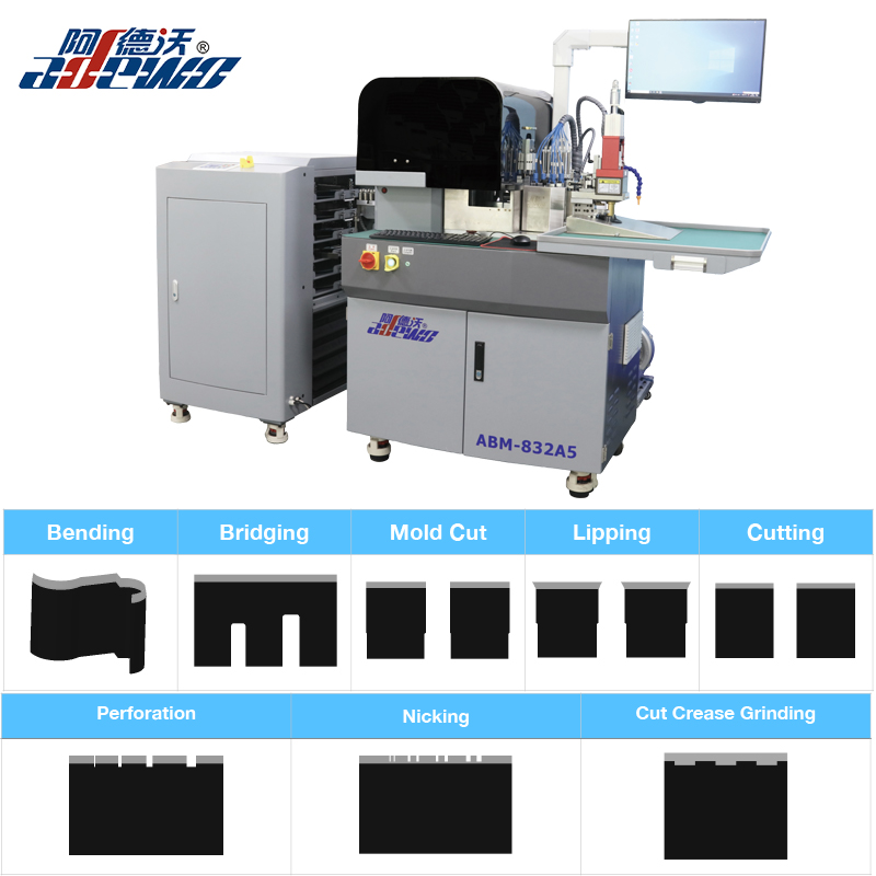 Cut Crease Die Auto Bender Machine kanggo Karton