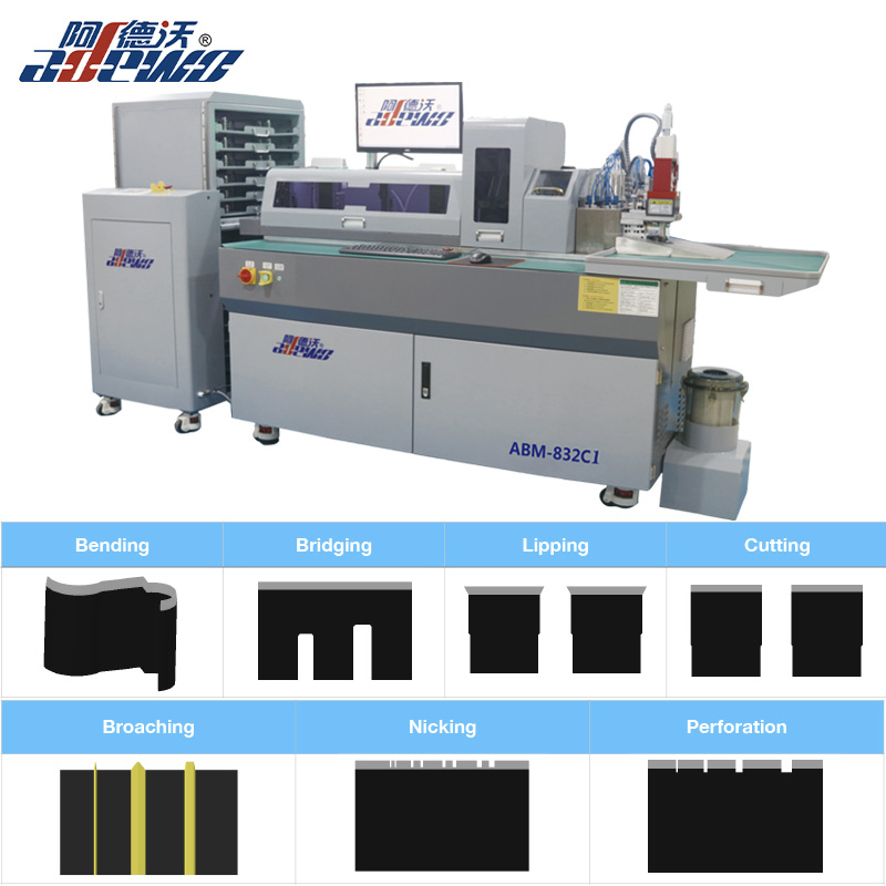 Multi-Fungsi Label Aturan Auto Bender Machine